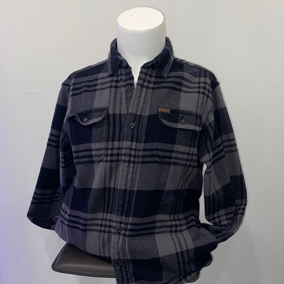 Orvis Plaid Button-Up Shirt in Black and Gray - Picture 1 of 3